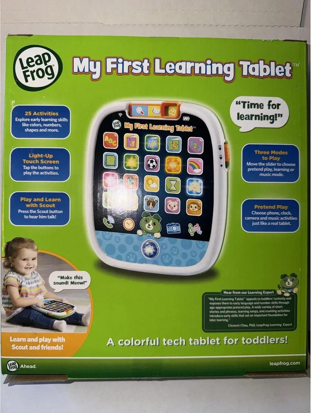 LeapFrog My First Learning Tablet Scout Light Up Touch Screen 12+ Months Pretend